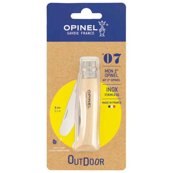 Opinel - Kindermesser No 07 - Sackmesser Gr Blisterverpackung beige;grün/weiß