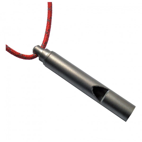 Vargo - Titan Notfallpfeife - Signalpfeife metallic