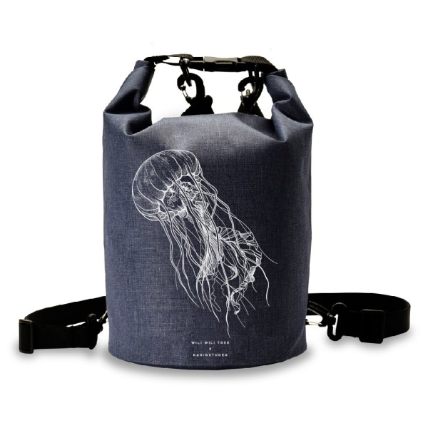 Wili Wili Tree - Artist Collab Edition - Jelly Fish - Packsack Gr 7 l blau