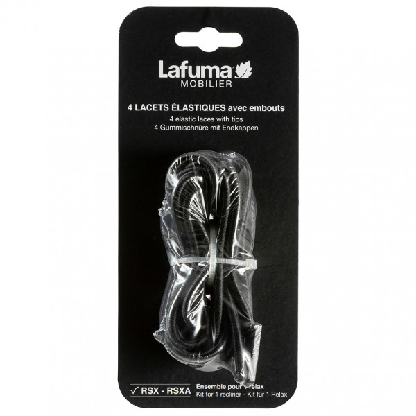 Lafuma Mobilier - Elastic Laces with Endings - Campingmöbel-Zubehör blanc;noir;orage