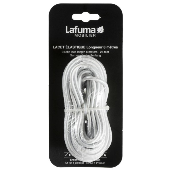 Lafuma Mobilier - Gummischnüre 8 m - Campingmöbel-Zubehör Gr 8 m weiß