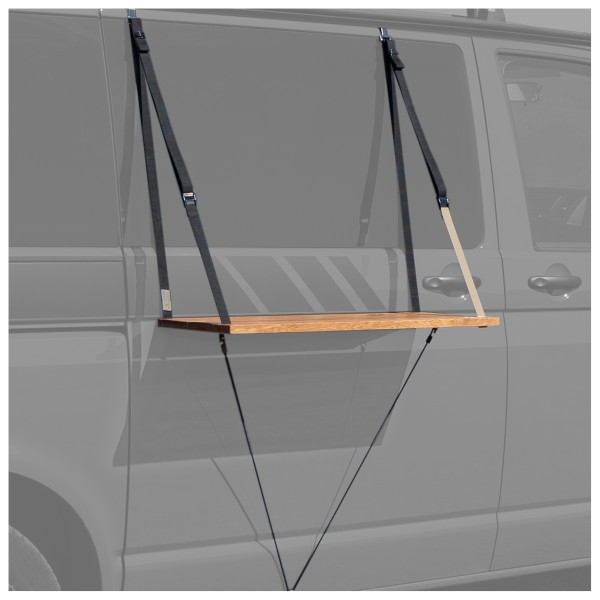 Campo Libre - Fred Camper Außentisch - Campingtisch Gr 80 x 35 cm grau