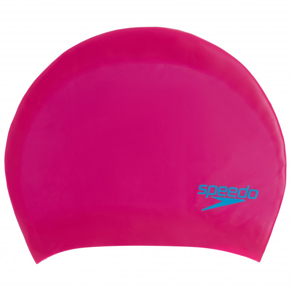 Speedo - Long Hair Cap Junior - Badekappe rosa/blau