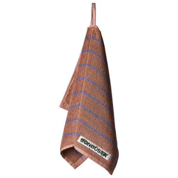 Bongusta - Naram Guest Towels - Badehandtuch Gr 30 x 50 cm camel / ultramarine