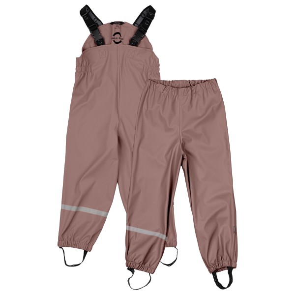 Mikk-Line - Kid's PU Rain Pant with Suspenders 104 - Regenhose Gr 128 braun
