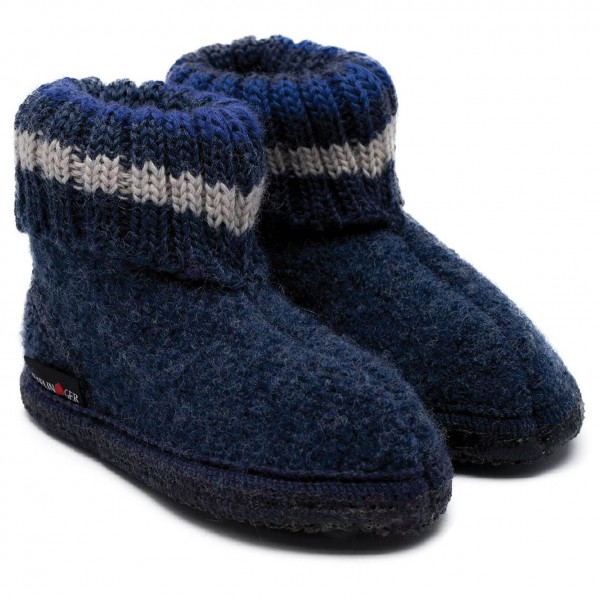 Haflinger - Kids Paul - Hüttenschuhe Gr 20 blau