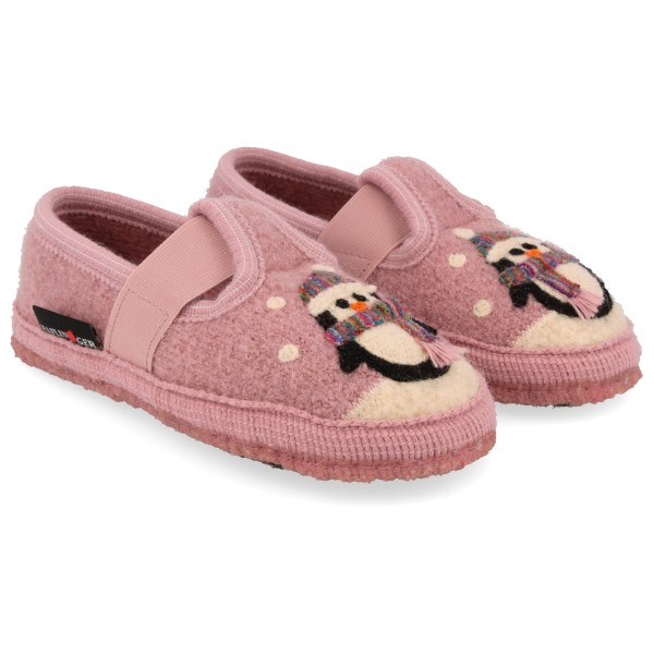 Haflinger - Kid's Pinguin - Hüttenschuhe Gr 24;25;28 rosa