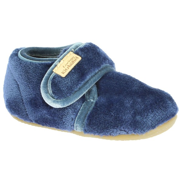 Living Kitzbühel - Baby's Klettschuh Samt Unifarben - Hüttenschuhe Gr 19 blau