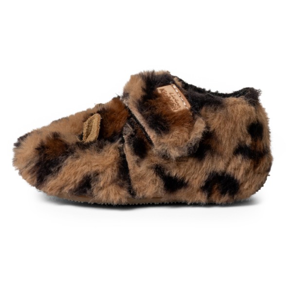 Living Kitzbühel - Kid's Lotte Leopard Klettschuh - Hausschuhe Gr 27 braun