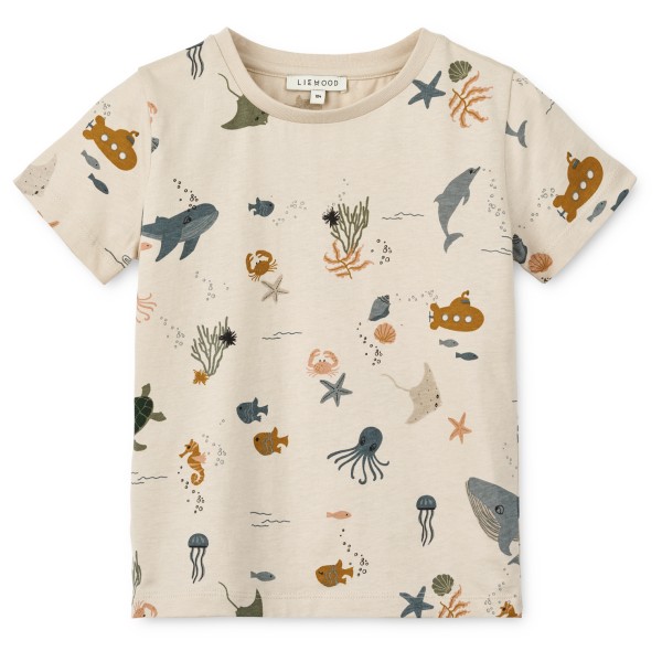 LIEWOOD - Kid's Apia Printed Shortsleeve T-Shirt - T-Shirt Gr 110-116 beige