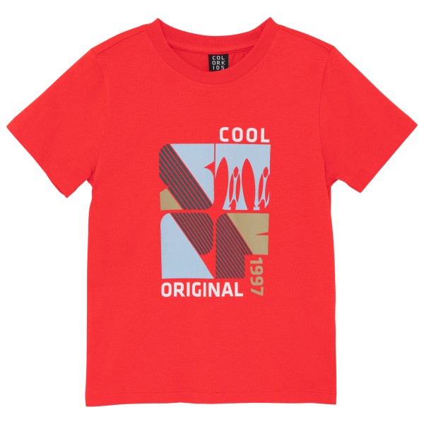 Color Kids - Kid's T-Shirt with Print S/S 742675 - T-Shirt Gr 98 rot