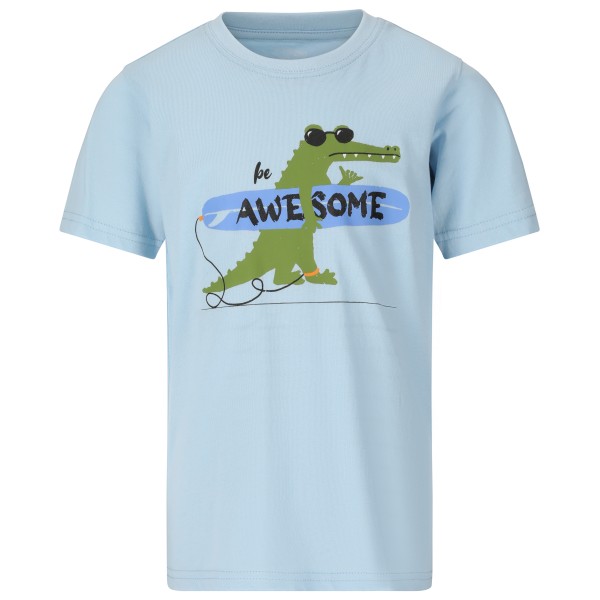 ZIG ZAG - Kid's Tommi S/S T-Shirt - T-Shirt Gr 104 blau/grau