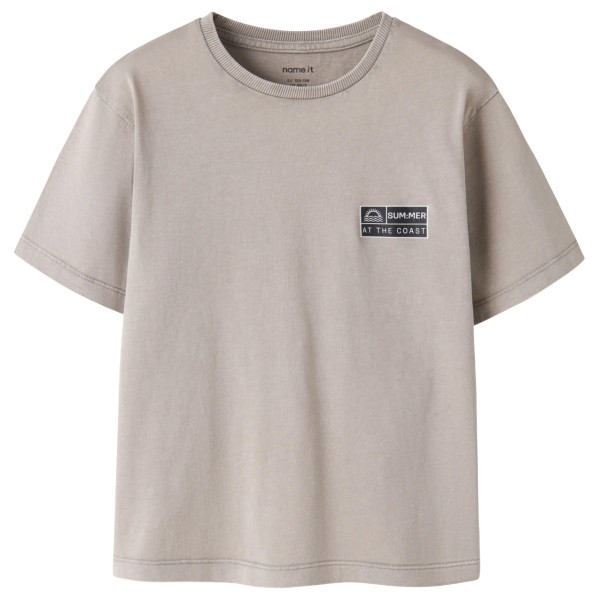 Name it - Kid's NKMFandel S/S NREG Top - T-Shirt Gr 104 grau
