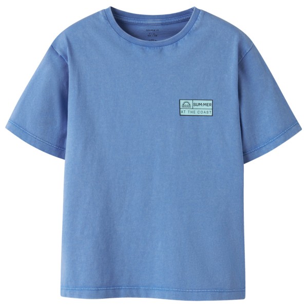 Name it - Kid's NKMFandel S/S NREG Top - T-Shirt Gr 104;110;116;122/128;134/140;146/152;158/164;92;98 blau;grau;rosa