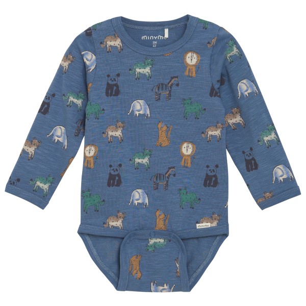 Minymo - Kid's Body L/S AOP - Alltagsunterwäsche Gr 62;74;80 blau