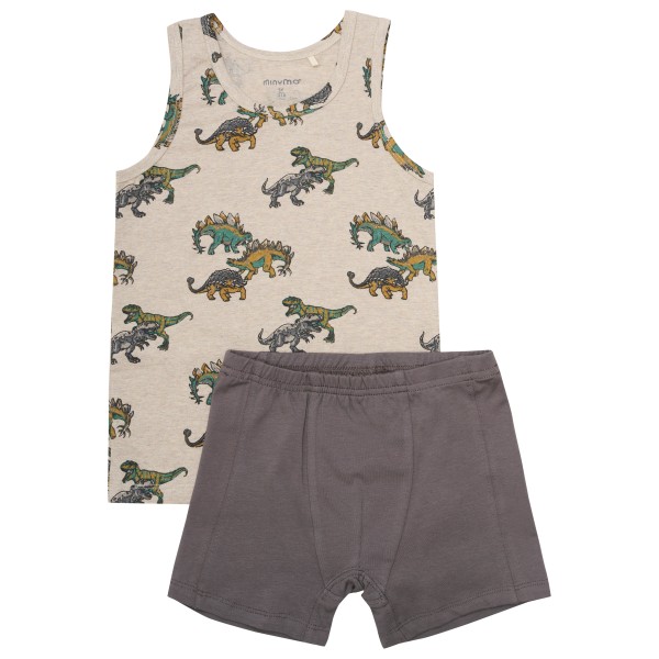 Minymo - Kid's Underwear Set AOP Boys - Alltagsunterwäsche Gr 110;86;92;98 blau;grau