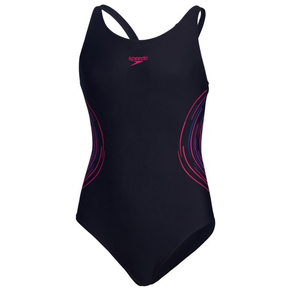 Speedo - Kid's Placmement Muscleback - Badeanzug Gr 116;128;140;152;164;176 blau;rosa