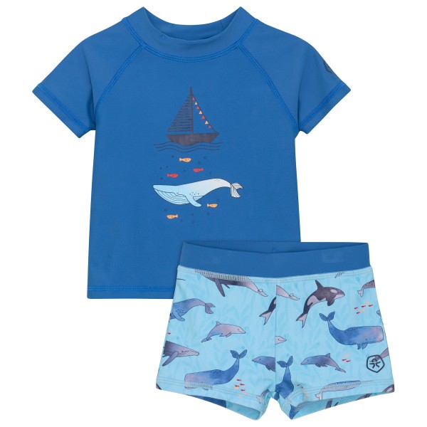 Color Kids - Baby T-Shirt Set S/S - Lycra Gr 74;80 rosa;türkis/blau