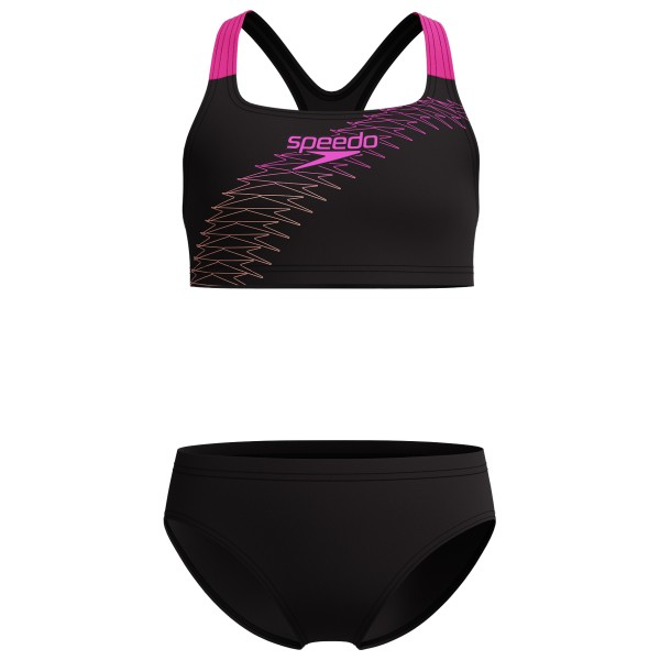 Speedo - Kid's Medley Logo 2 Piece - Bikini Gr 116;128;140;152;164;176 schwarz