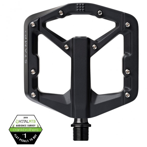 Crankbrothers - Stamp 3 Magnesium - Plattformpedale Gr Small schwarz