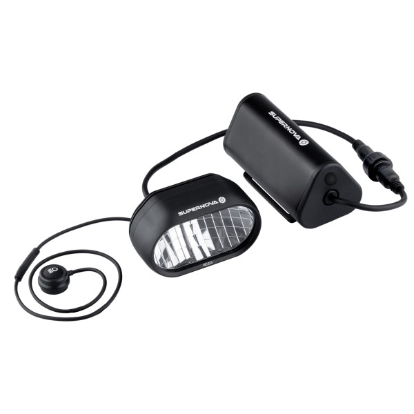 Supernova - B54 Pro Akku-Scheinwerfer Set - Velolampe schwarz