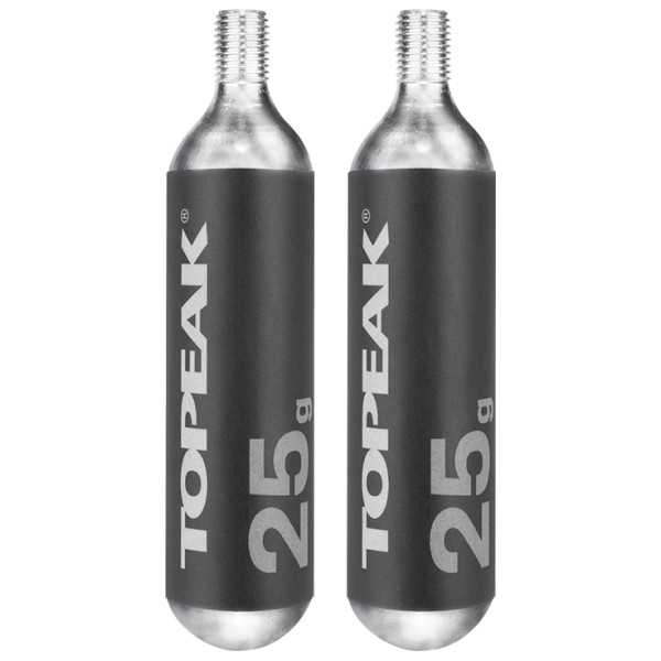 Topeak - CO2 Kartuschen mit Gewinde (2er Set) - CO2-Pumpe Gr 2 x 25 g