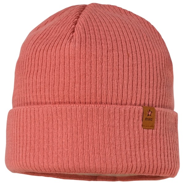 maximo - Kid's Mini-Beanie Umschlag mit Fleecefutter - Mütze Gr 47-49 cm rot
