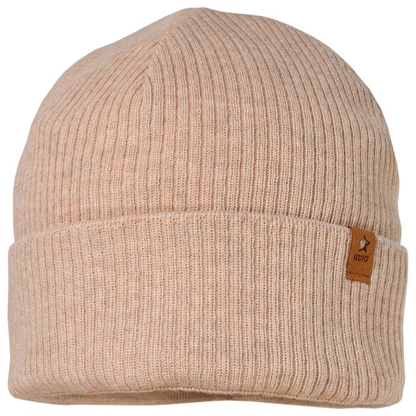 maximo - Kid's Mini-Beanie Umschlag mit Fleecefutter - Mütze Gr 47-49 cm beige