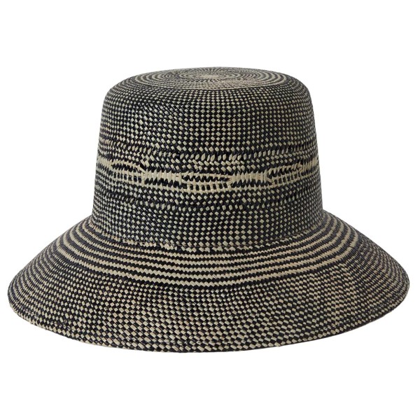 Brixton - Women's Lopez Panama Straw Bucket Hat - Hut Gr S - 56 cm grau