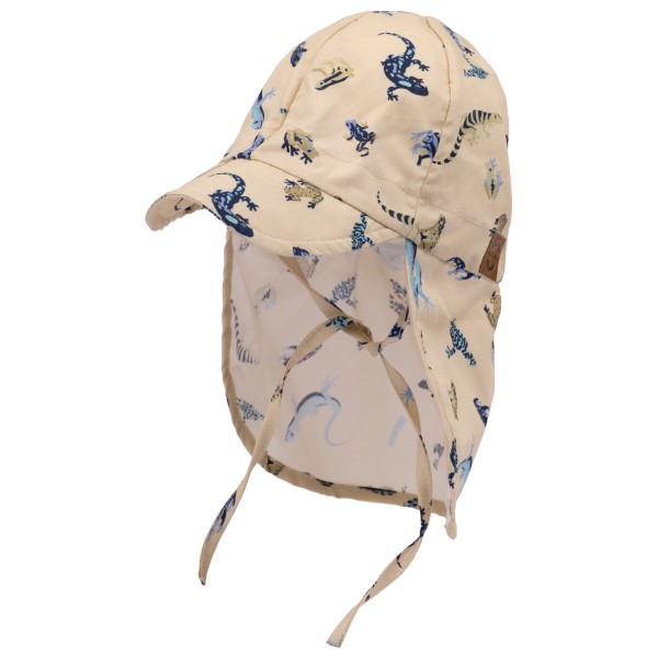 Mikk-Line - Kid's Summercap Long Neck AOP - Cap Gr 55 cm - 6-8 Years beige