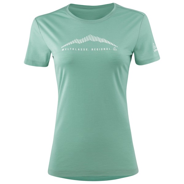 Löffler - Women's Printshirt Weltklasse Merino-Light - Merinoshirt Gr 34 cottage