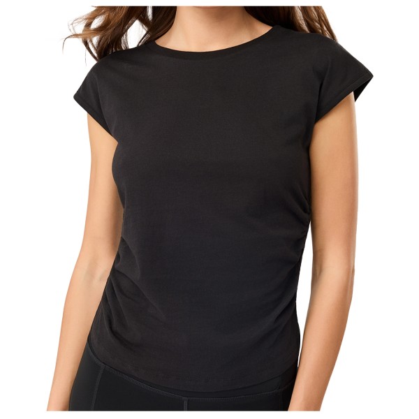 Mandala - Women's Side Ruffled Top - T-Shirt Gr L schwarz