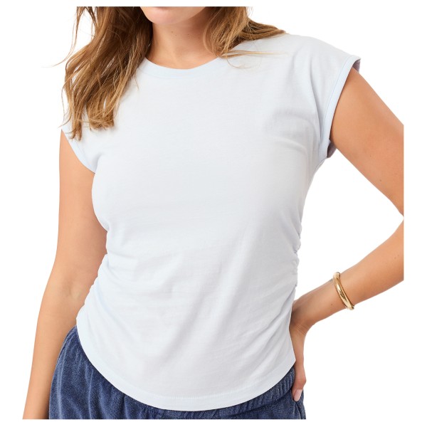 Mandala - Women's Side Ruffled Top - T-Shirt Gr L;M;S;XL;XS schwarz;weiß