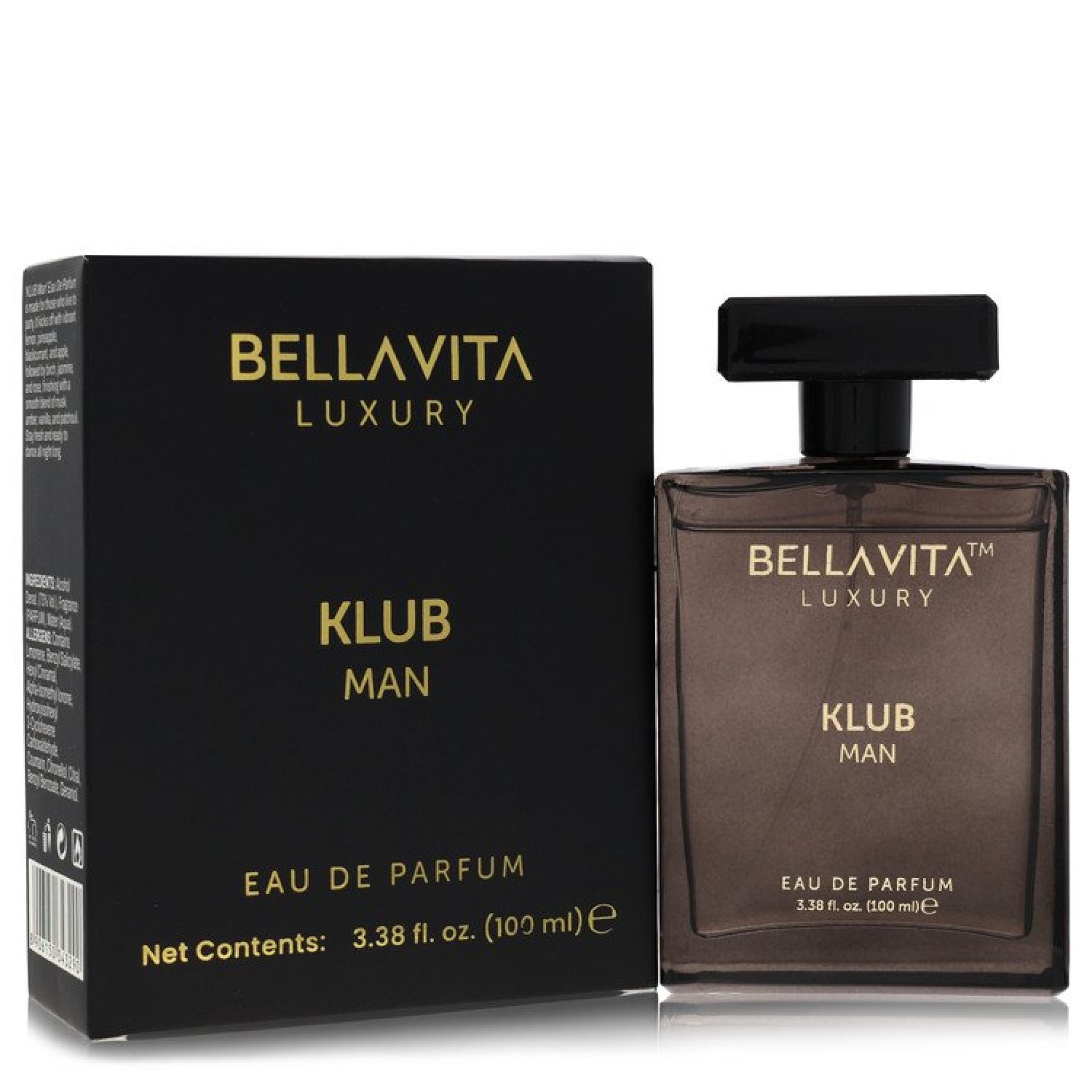 Bellavita Luxury Klub Eau De Parfum Spray 100 ml