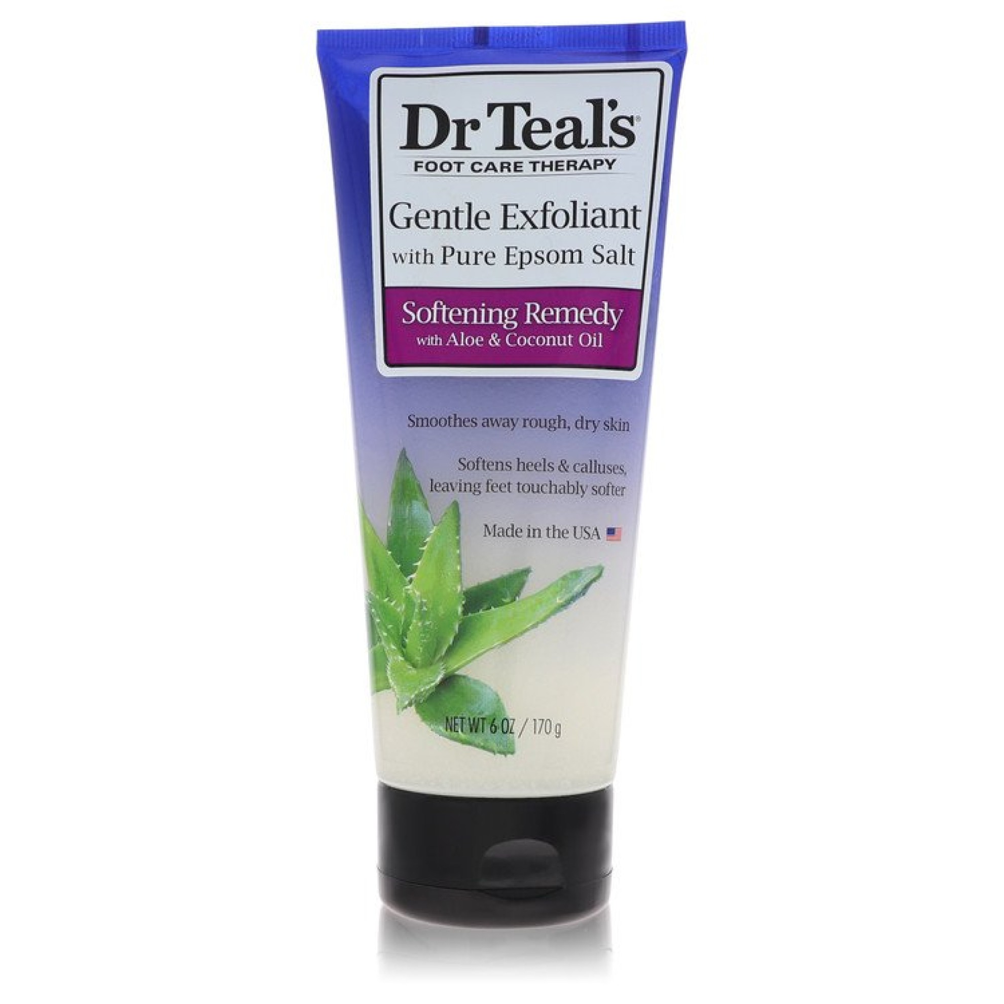 Dr Teal's Gentle Exfoliant With Pure Epson Salt Gentle Exfoliant with Pure Epsom Salt Softening Remedy with Aloe & Coconut Oil (Unisex) 177 ml