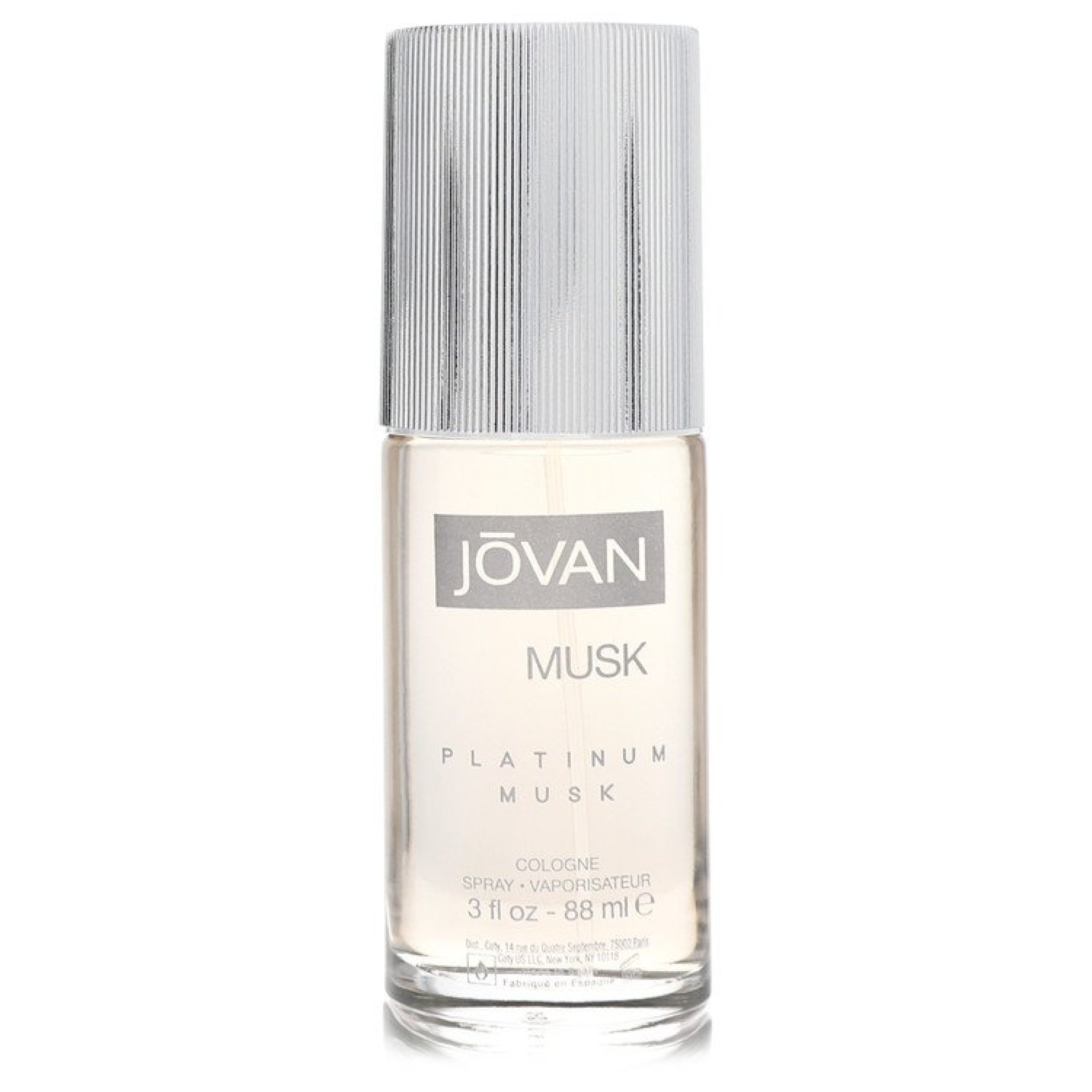 Jovan Platinum Musk Cologne Spray (unboxed) 88 ml