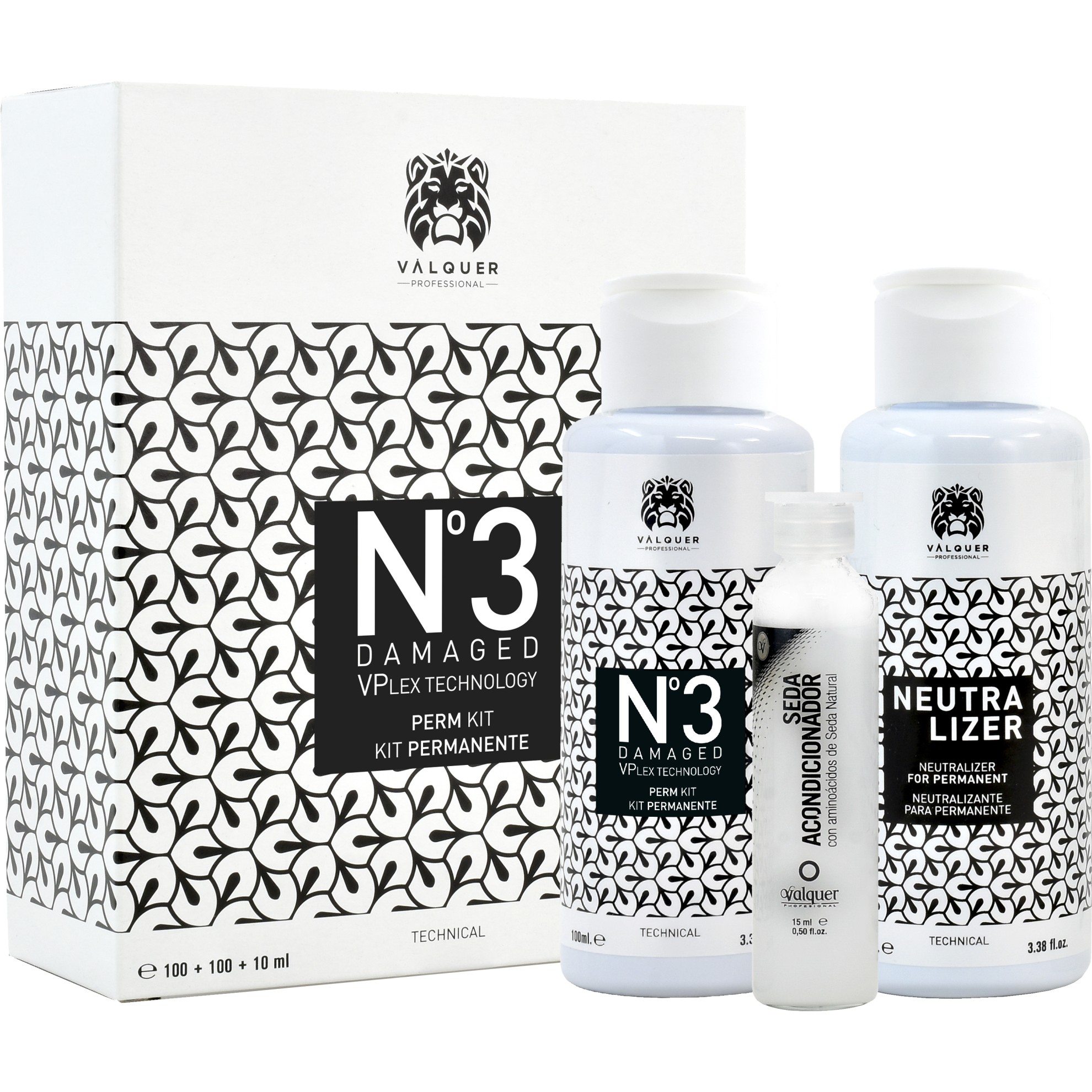 VALQUER WAVE KIT Nº 3 (sensitive and damaged hair) 100+100+10 ML